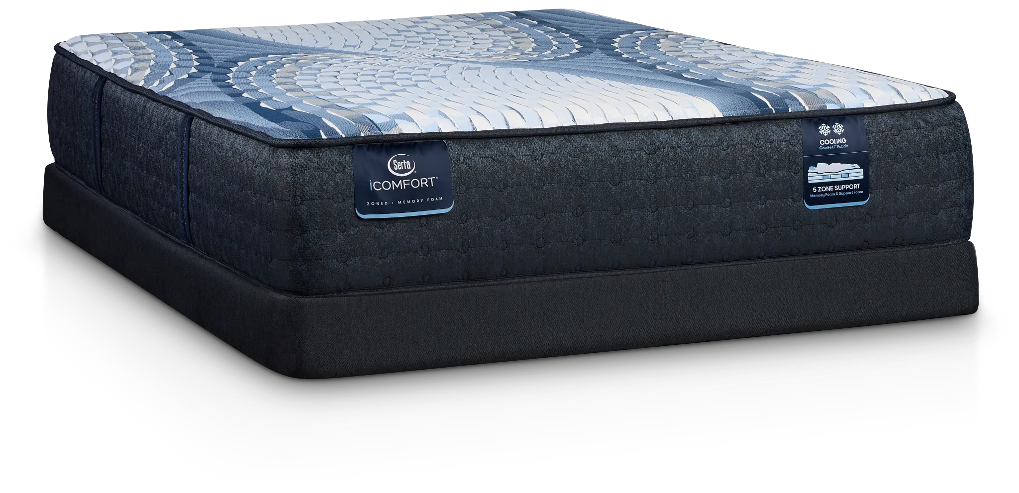 Serta Icomfort Elana Firm Low-profile Mattress Set