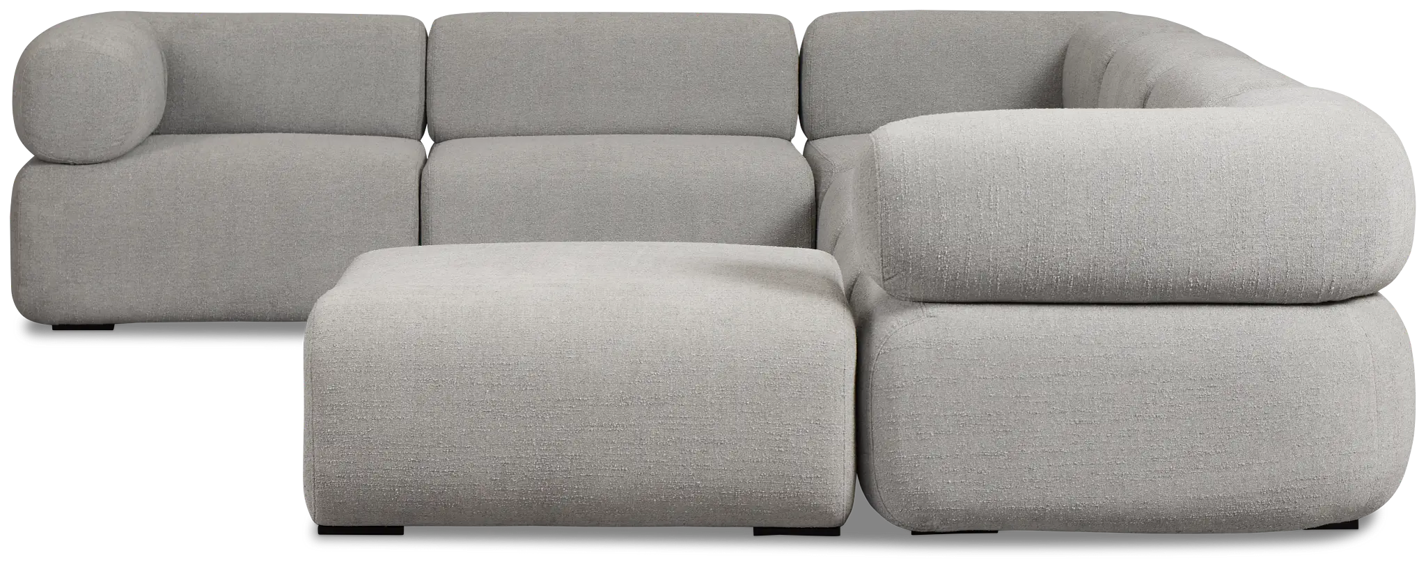 Celeste Light Gray Fabric 7-piece Chaise Sectional Celeste Light Gray Fabric 7-piece Chaise Sectional