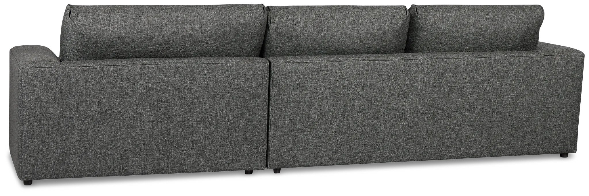 Brantley Dark Gray Fabric Right Chaise Sectional