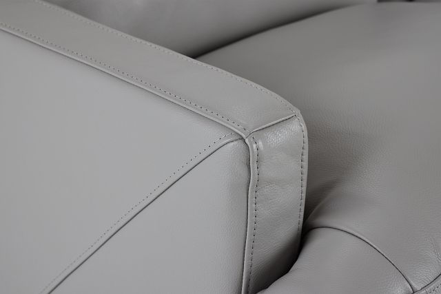 Amari Gray Leather Sofa