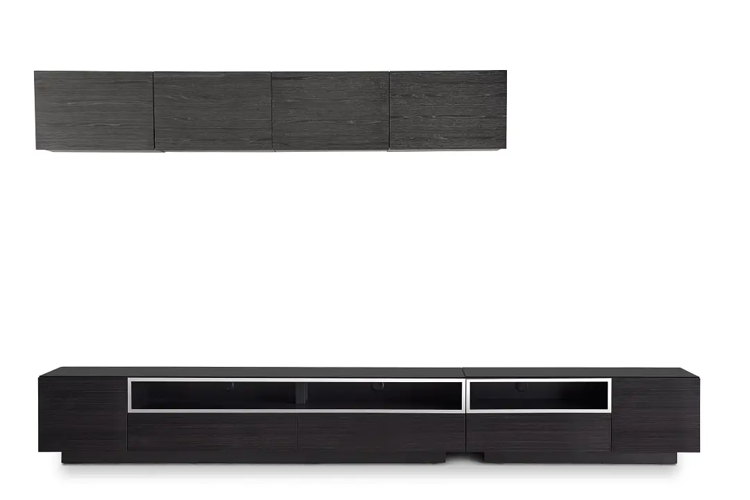 Vancouver Dark Tone Dk Gray 6-piece Left Modular Entertainment Wall Vancouver Dark Tone Dk Gray 6-piece Left Modular Entertainment Wall
