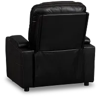 Optimus Black Lthr/vinyl Power Recliner