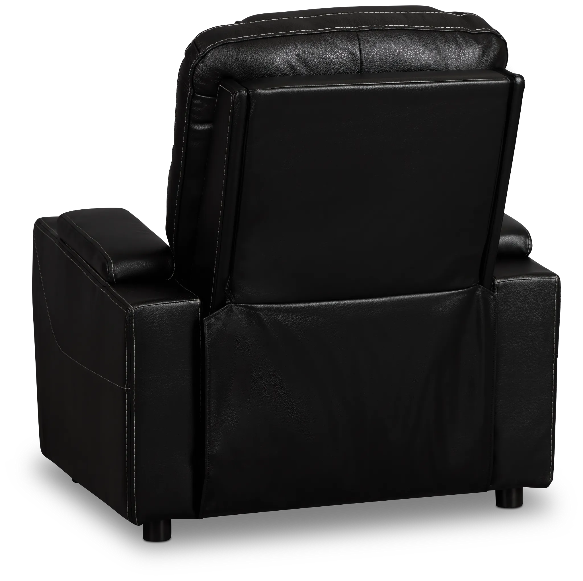 Optimus Black Lthr/vinyl Power Recliner
