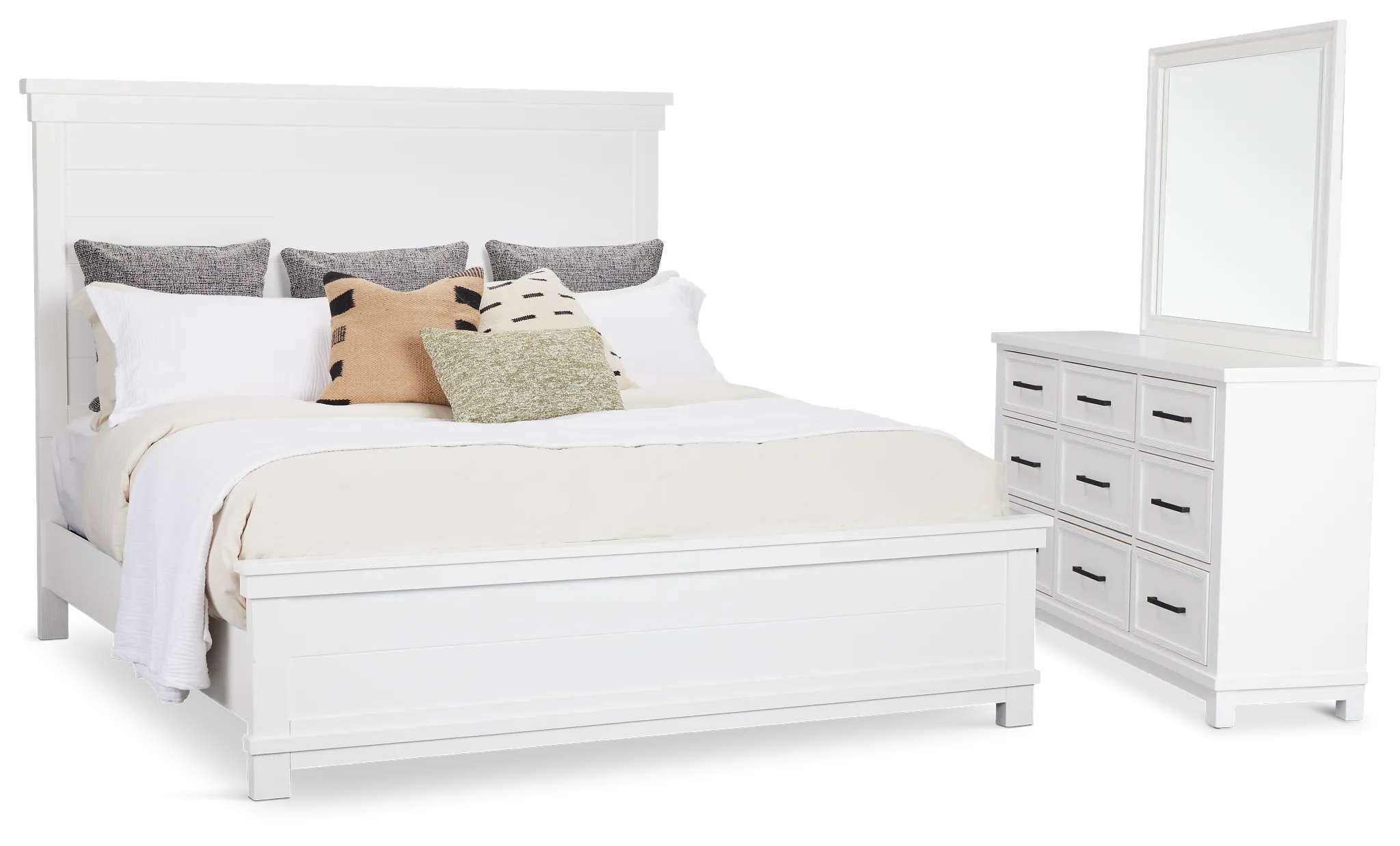 Anton White Panel Bedroom