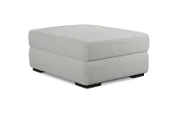 Edgewater Revenue White Ottoman