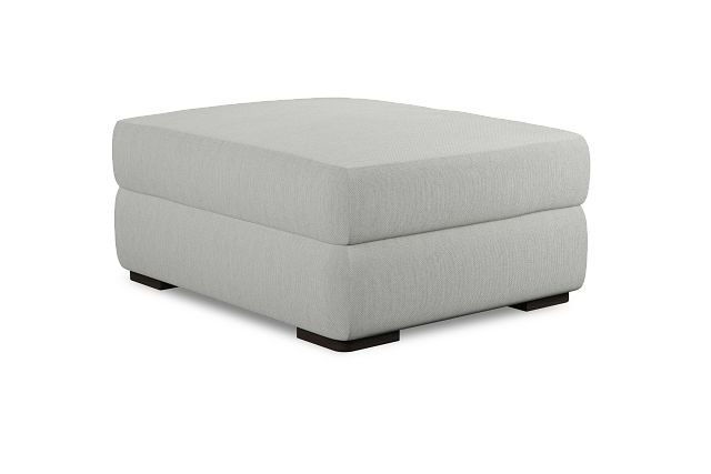 Edgewater Revenue White Ottoman