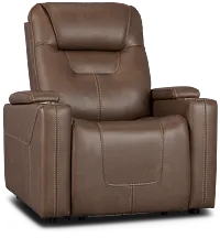 Vantage Dark Taupe Micro Power Recliner