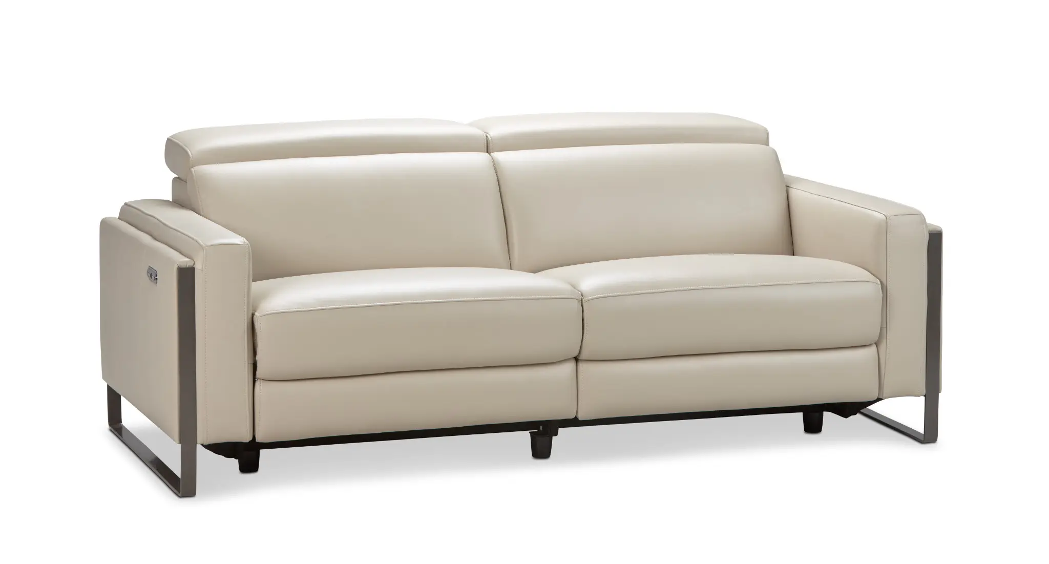 Atlas Taupe Lthr/vinyl Power Reclining Sofa Atlas Taupe Lthr/vinyl Power Reclining Sofa