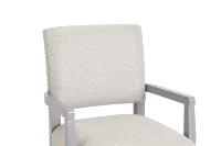 Newport Gray Wood Upholstered Desk Chair