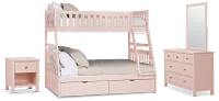 Charleston Pink Bunk Bed Storage Bedroom