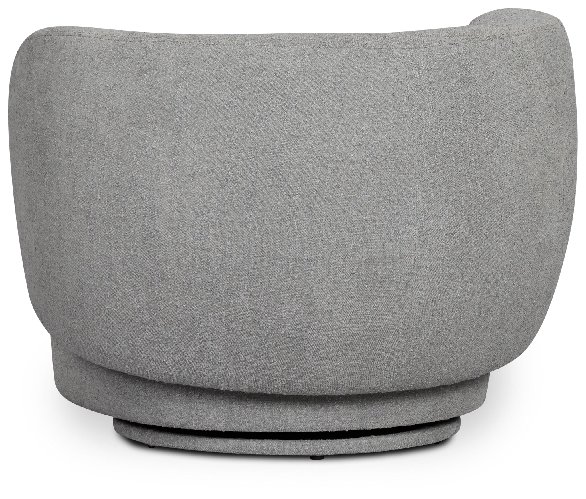 Celeste Light Gray Fabric Swivel Accent Chair