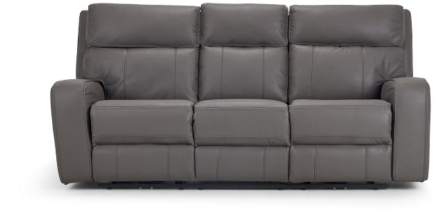 Rhett Gray Micro Power Reclining Sofa (3)