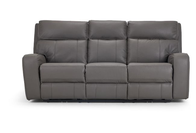 Rhett Gray Micro Power Reclining Sofa