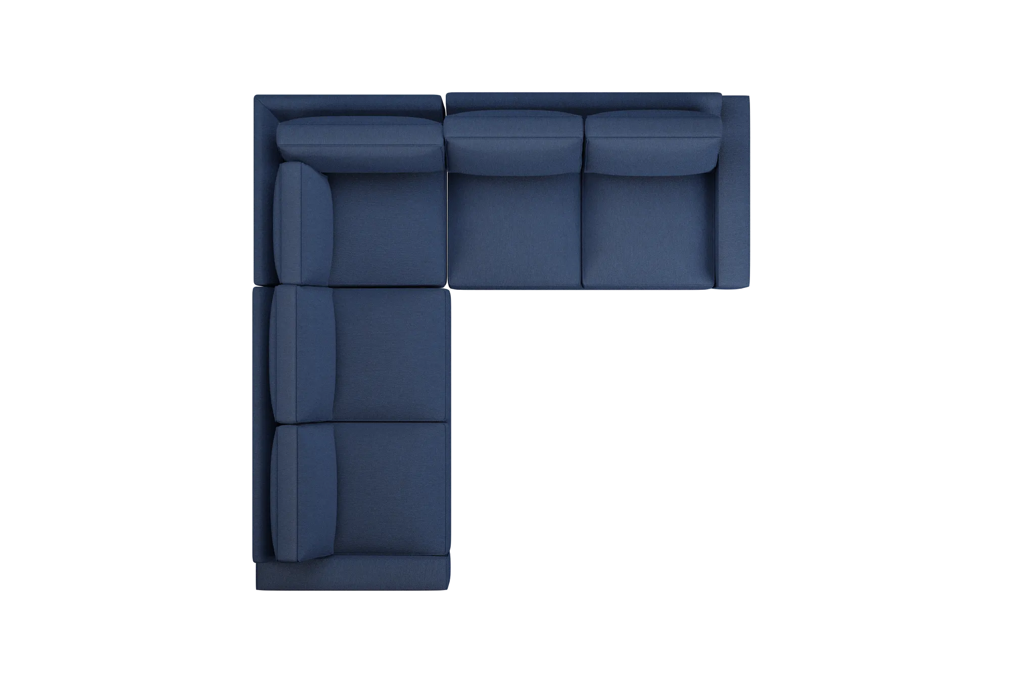 Edgewater Revenue Dark Blue Small Two-arm Sectional