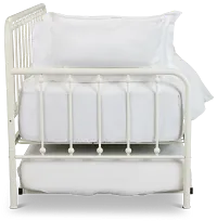 Rory White Metal Trundle Daybed