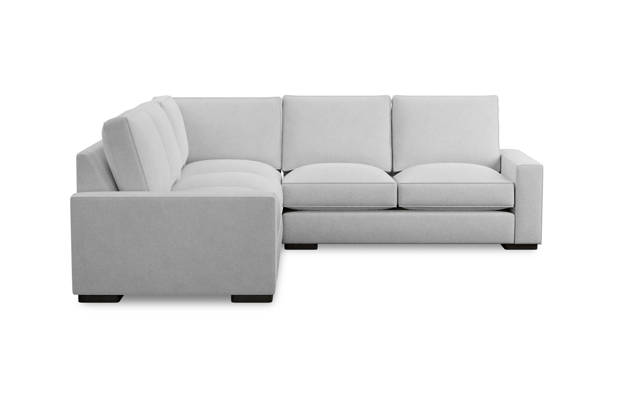 Edgewater Suave White Small Two-arm Sectional