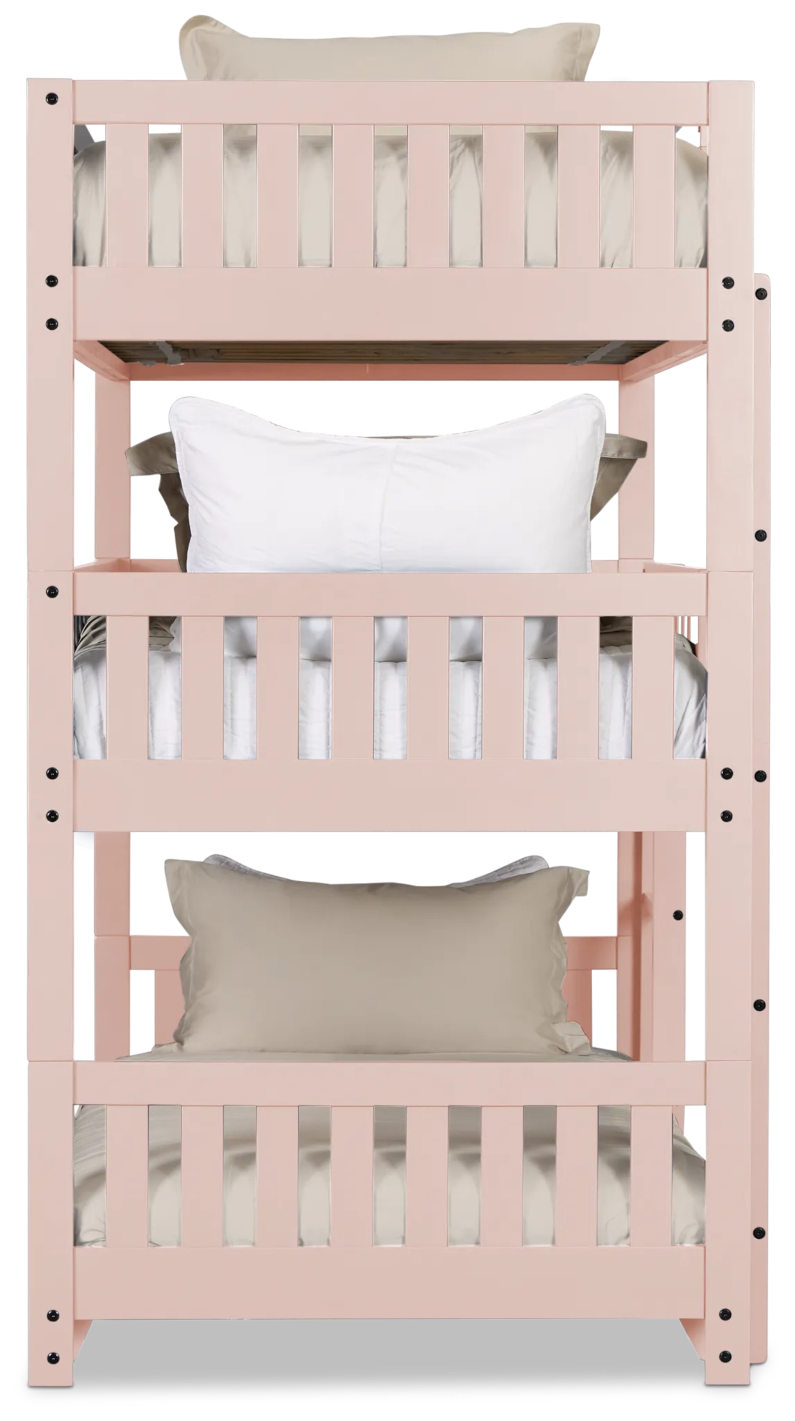 Charleston Pink Triple Bunk Bed