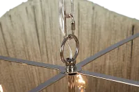 Bettie Beige Rattan Chandelier