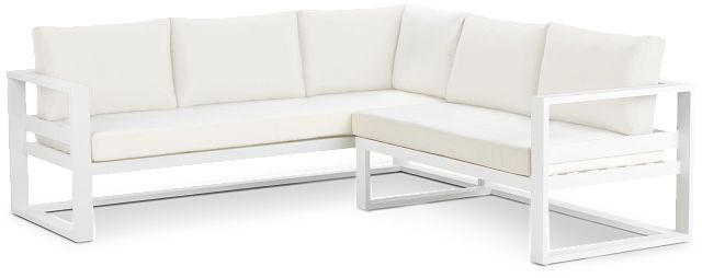Lisbon White Aluminum Small Right Sectional (0)