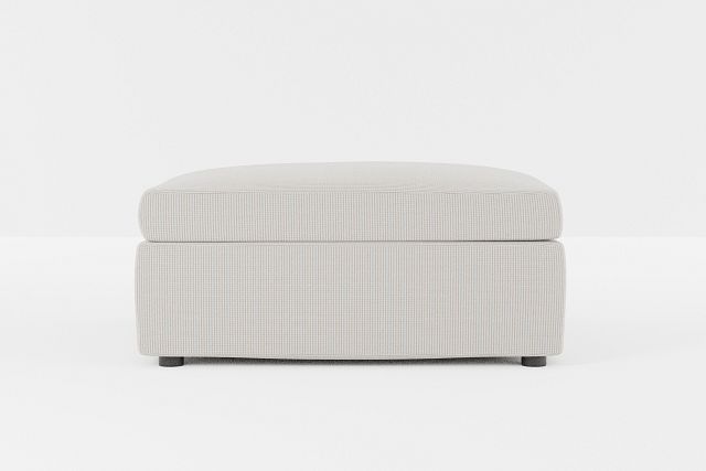 Destin Lucy Light Beige Fabric Cocktail Ottoman