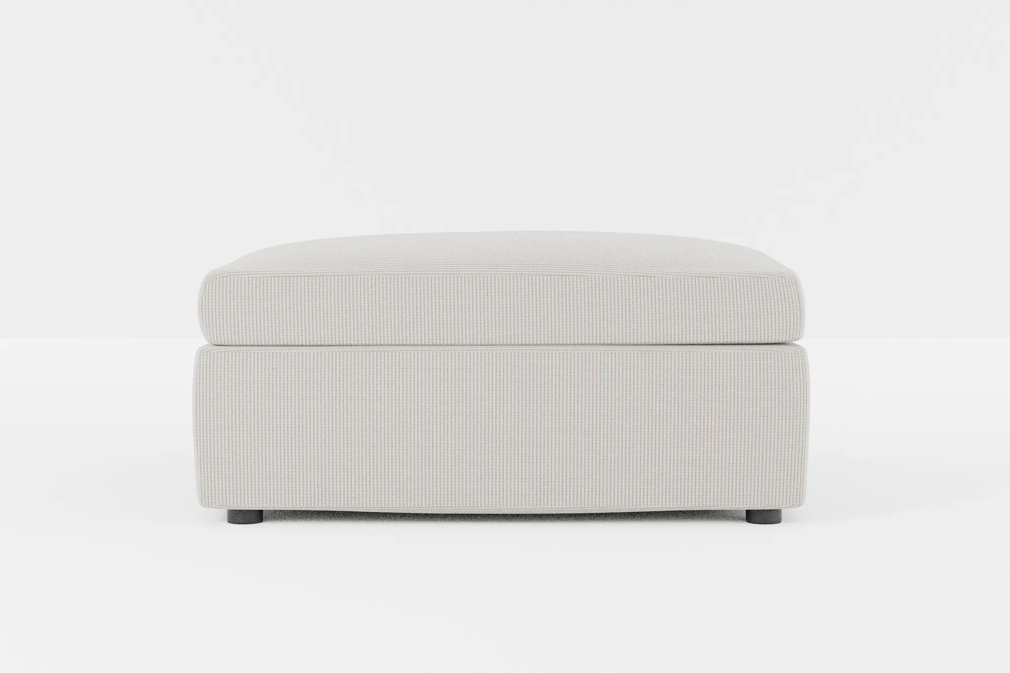 Destin Lucy Light Beige Fabric Cocktail Ottoman