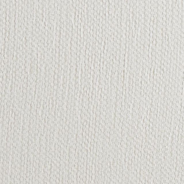 Alpha White Fabric Ottoman