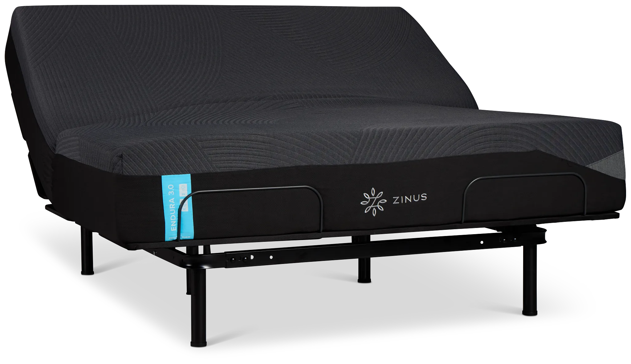 Zinus Endura 3.0 Plush Slat Adjustable Mattress Set