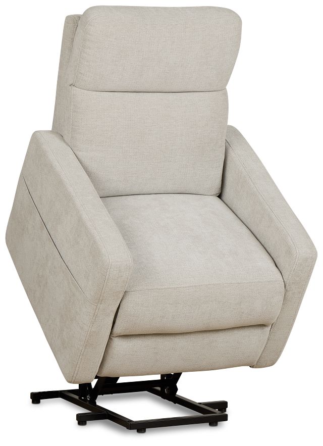 Talon Light Gray Fabric Power Lift Recliner