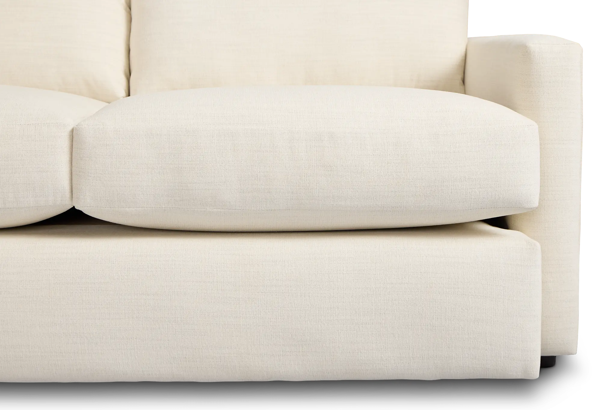 Noah Ivory Fabric Small Two-arm Sectional Noah Ivory Fabric Small Two-arm Sectional