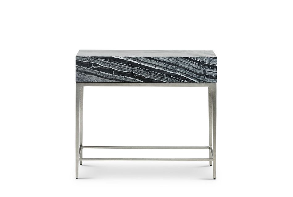Linea Black Marble Nightstand Bedroom Nightstands City Furniture Linea Black Marble Nightstand Bedroom