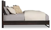 Perry Dark Tone Panel Bed
