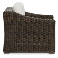 Canyon Dark Brown White Chair