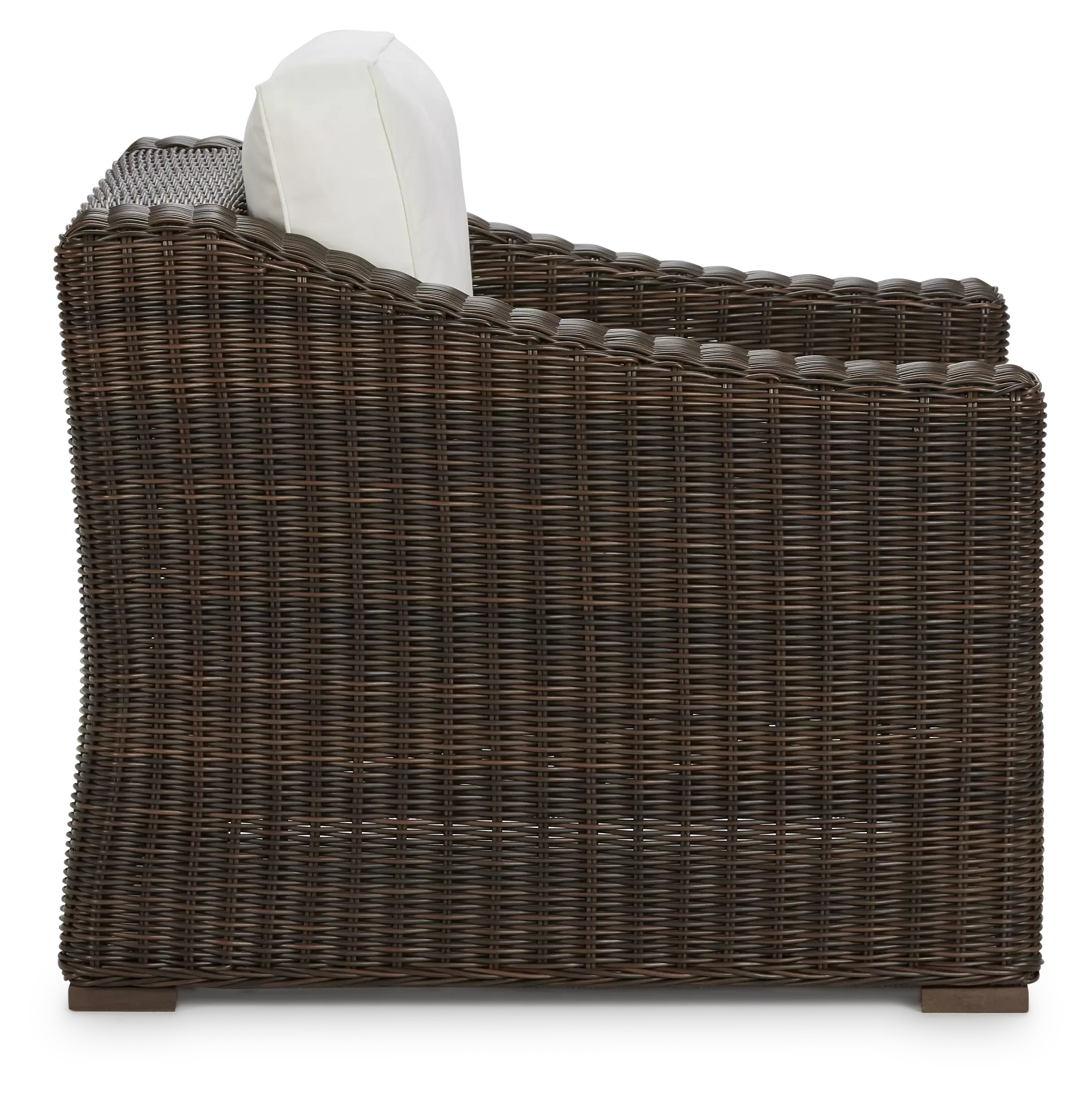 Canyon Dark Brown White Chair