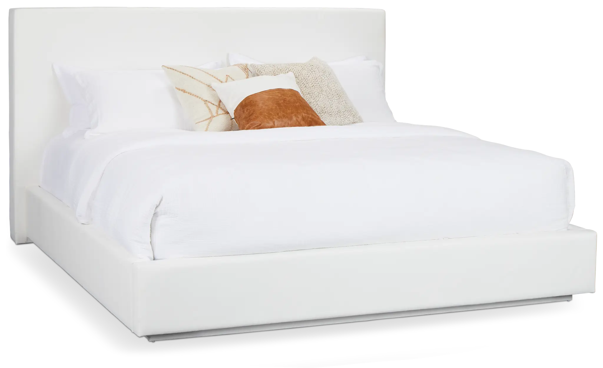Haven White Uph Platform Bed Haven White Uph Platform Bed