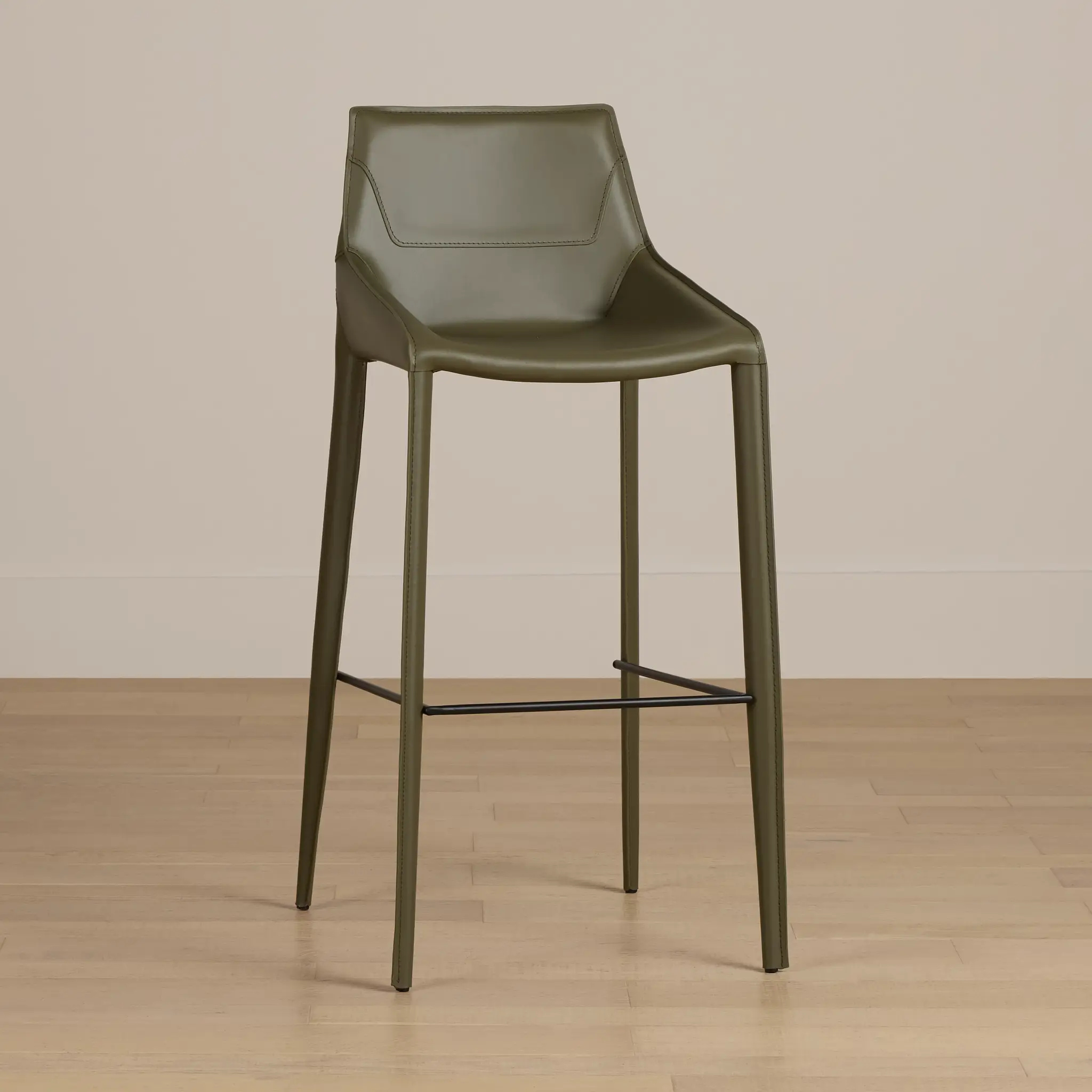 Wayne Dark Green 30" Upholstered Barstool Wayne Dark Green 30" Upholstered Barstool