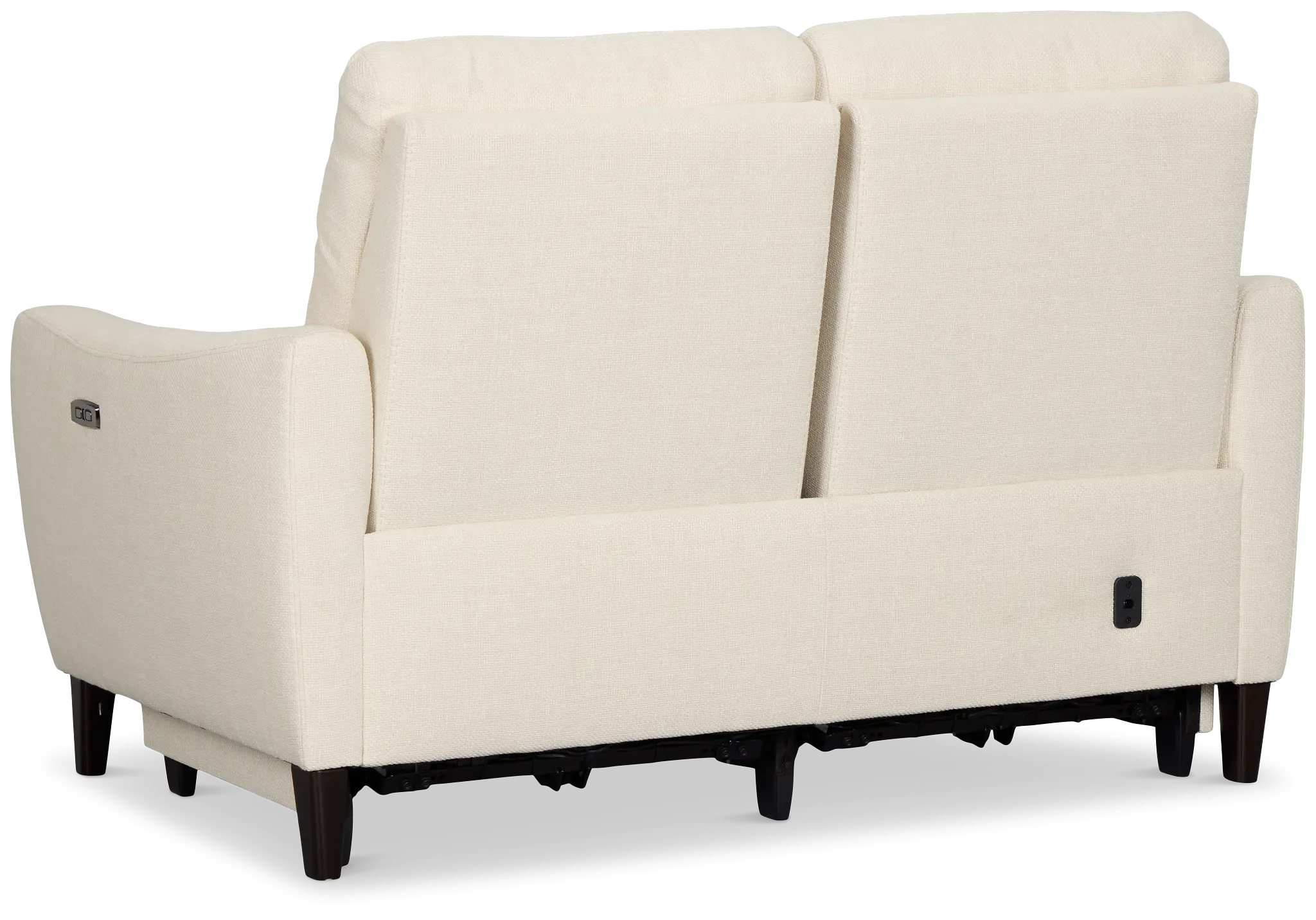 Keaton White Fabric Power Reclining Loveseat W/ Power Headrest Keaton White Fabric Power Reclining Loveseat W/ Power Headrest