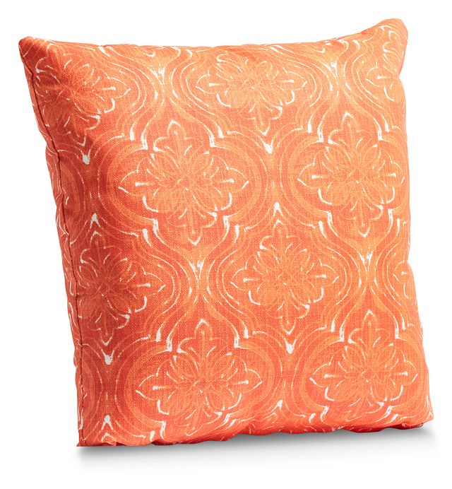 Atlantic Orange 20" Indoor/outdoor Accent Pillow