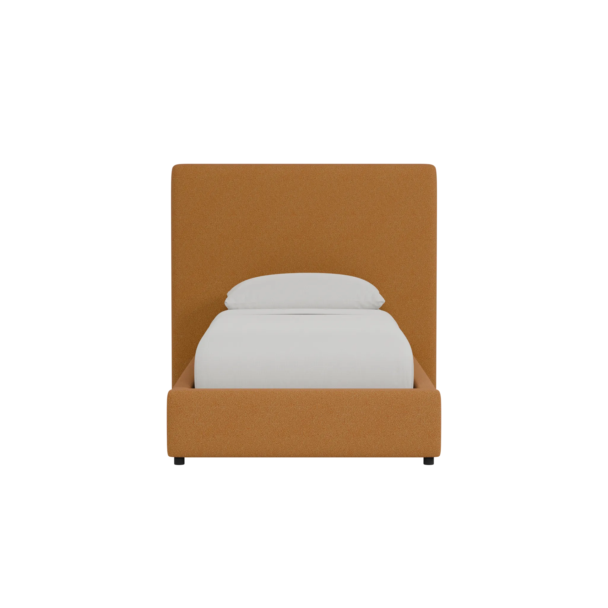 Grayton Elite Light Brown 54" Upholstered Platform Bed