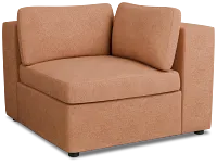 Destin Sutton Orange Fabric Corner Chair