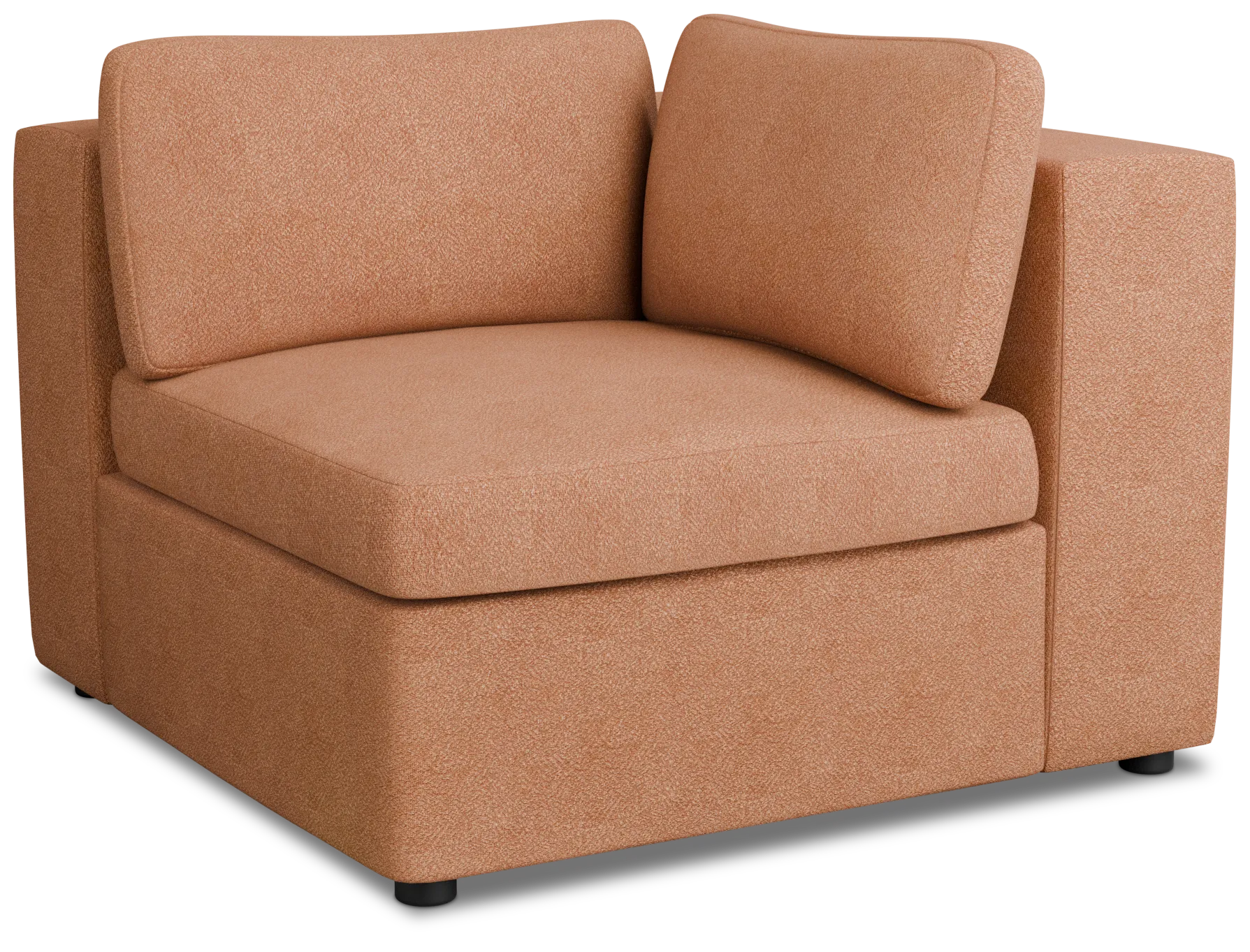 Destin Sutton Orange Fabric Corner Chair