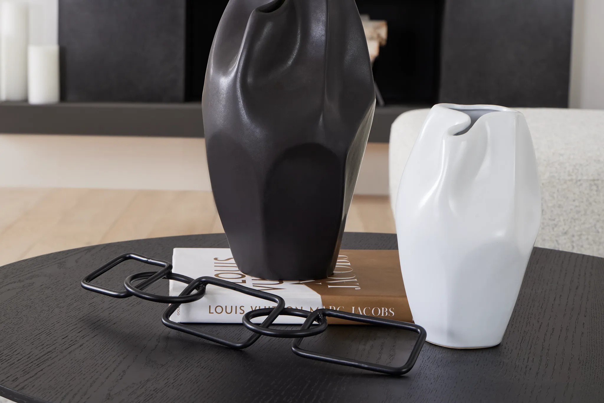 Avon Black Metal Tabletop Accessory