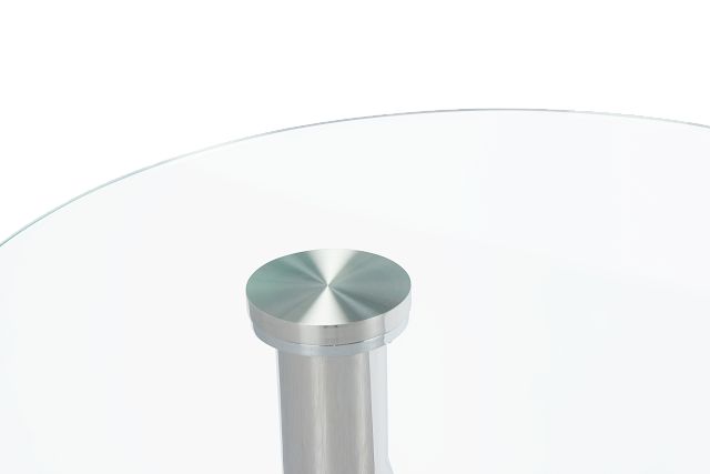 Brooks Glass Round End Table