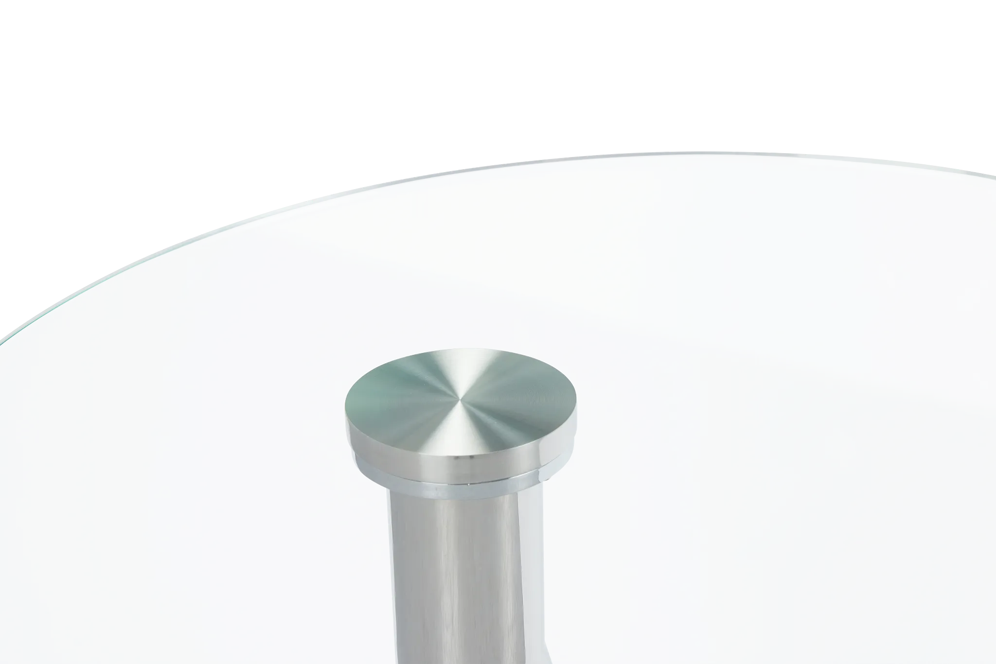 Brooks Glass Round End Table