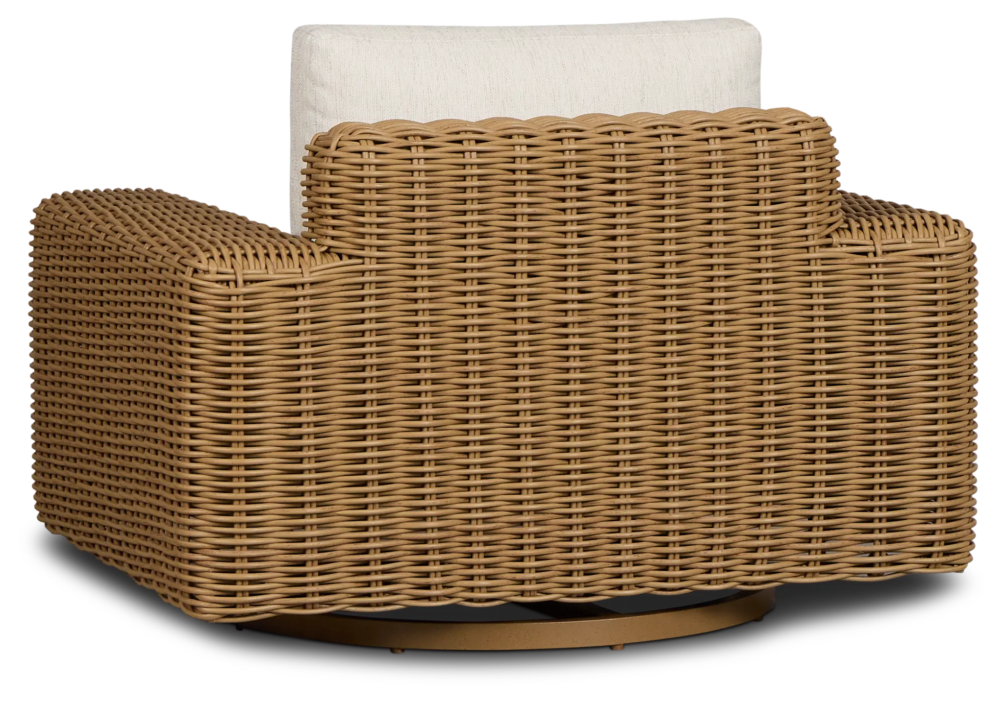 Mallorca Brown Swivel Chair With Light Beige Cushions Mallorca Brown Swivel Chair With Light Beige Cushions