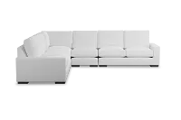 Edgewater Peyton White Large Two-arm Sectional