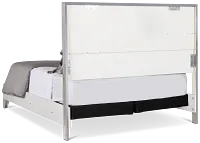 Doral White Panel Bed With Lights