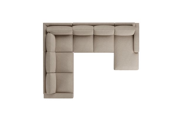 Edgewater Victory Taupe Medium Right Chaise Sectional