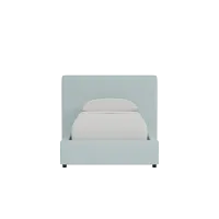 Grayton Elite Light Blue 44" Upholstered Platform Bed