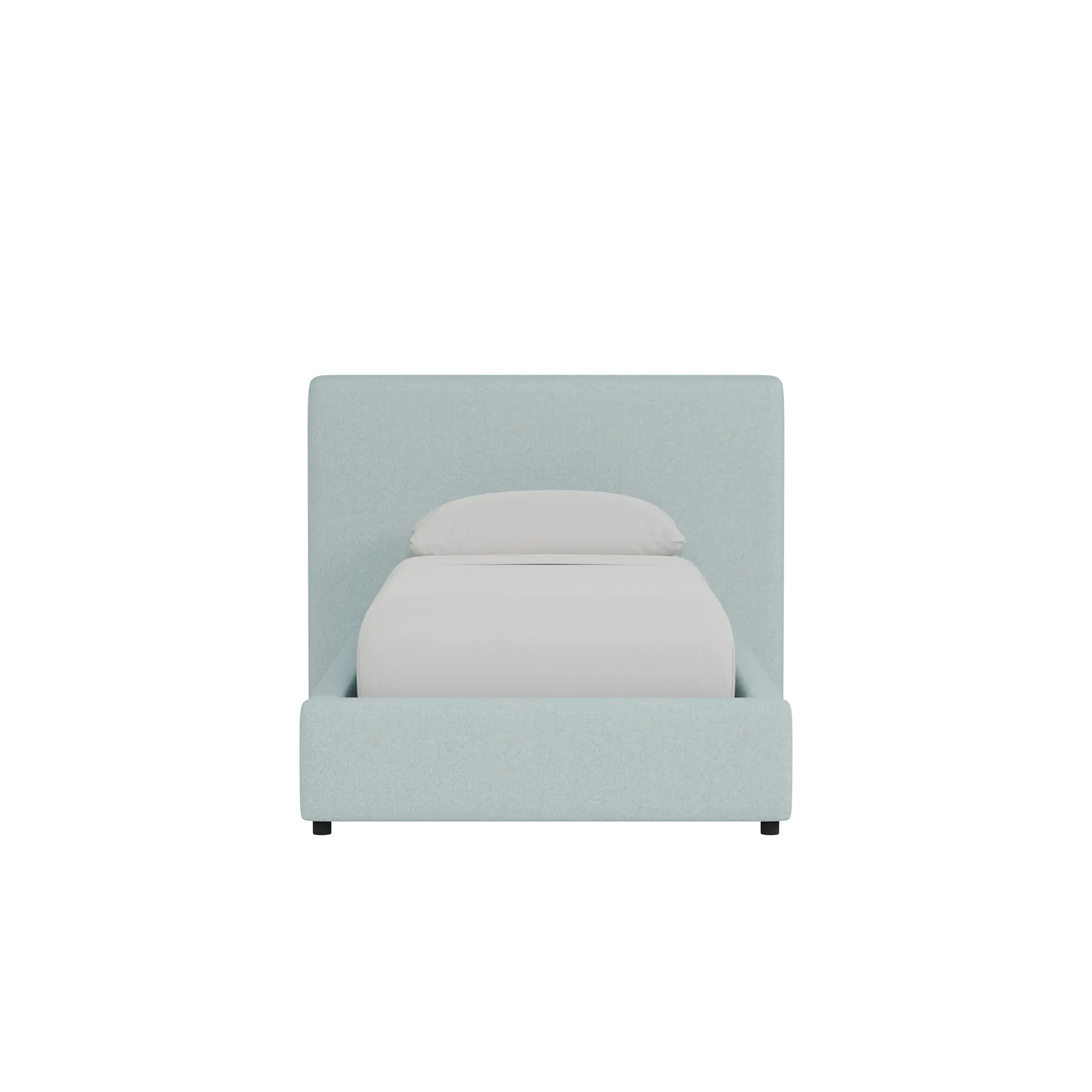 Grayton Elite Light Blue 44" Upholstered Platform Bed Grayton Elite Light Blue 44" Upholstered Platform Bed