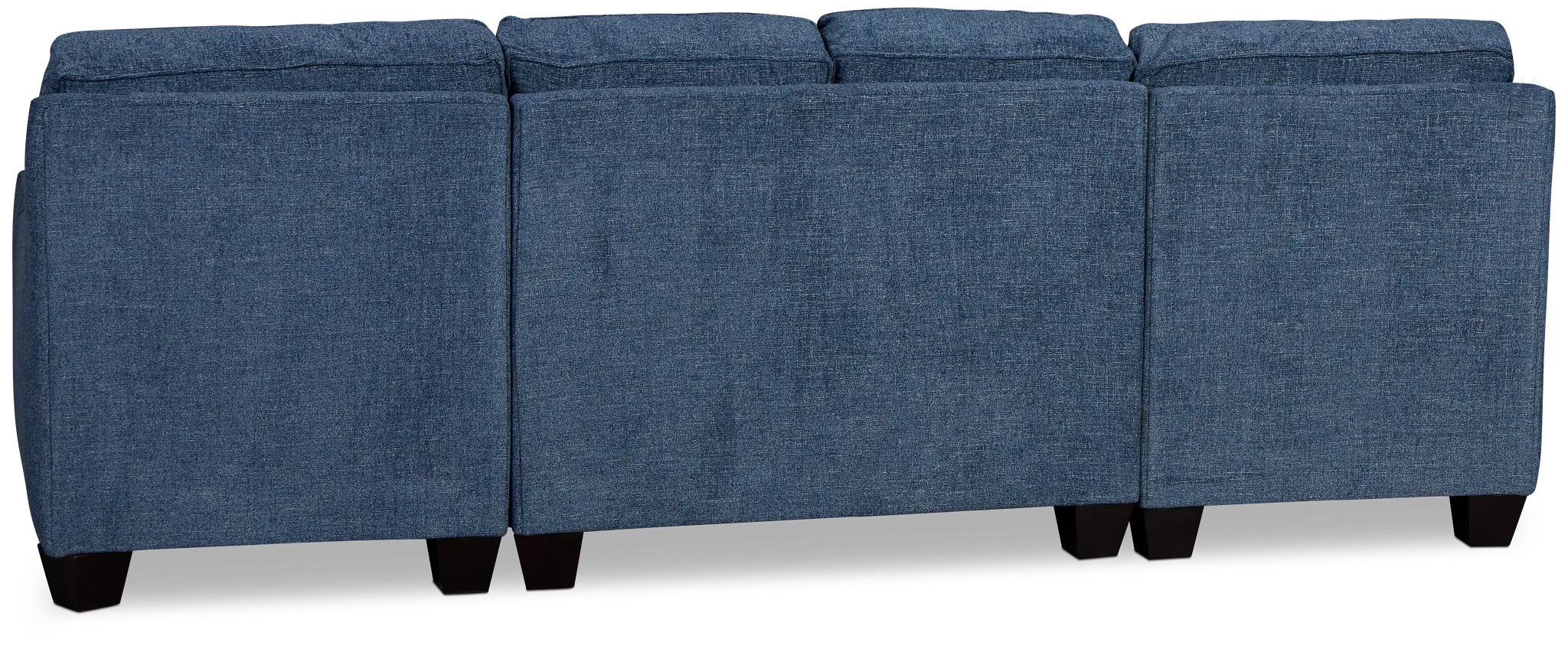 Andie Blue Fabric U-shaped Sectional